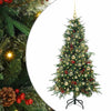 Vidaxx árbol de Navidad artificial plegable verde 150 cm PE y PVC
