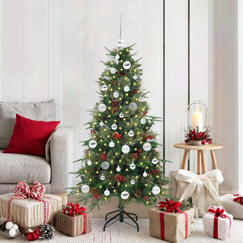 Vidaxx árbol de Navidad artificial plegable verde 150 cm PE y PVC