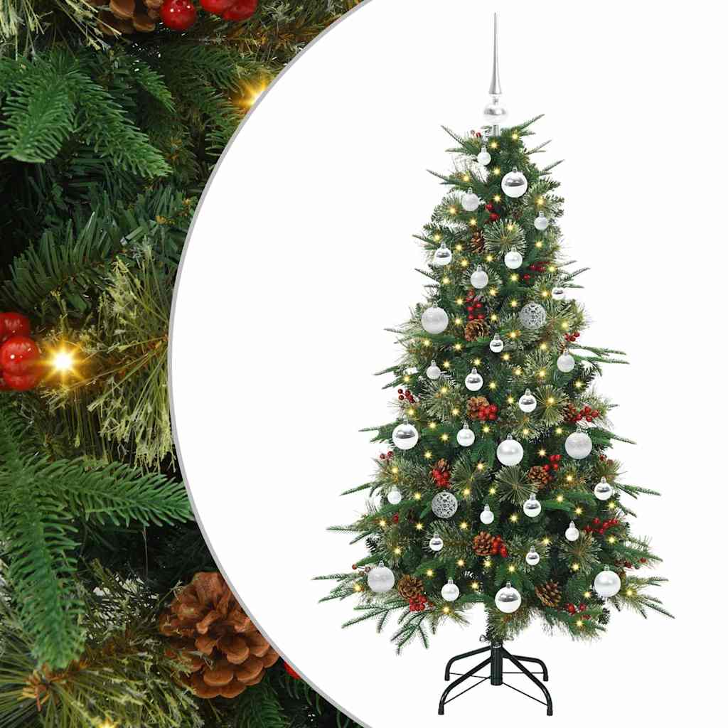 Vidaxx albero di Natale artificiale pieghevole verde 150 cm PE e PVC