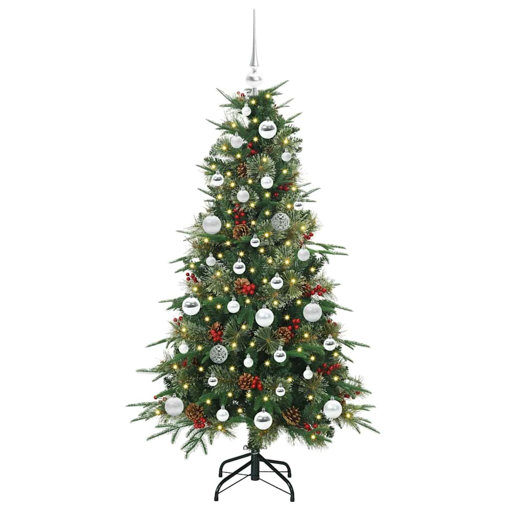 Vidaxx albero di Natale artificiale pieghevole verde 150 cm PE e PVC