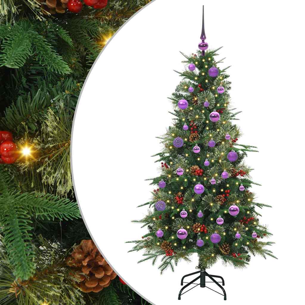 Vidaxx árbol de Navidad artificial plegable verde 150 cm PE y PVC