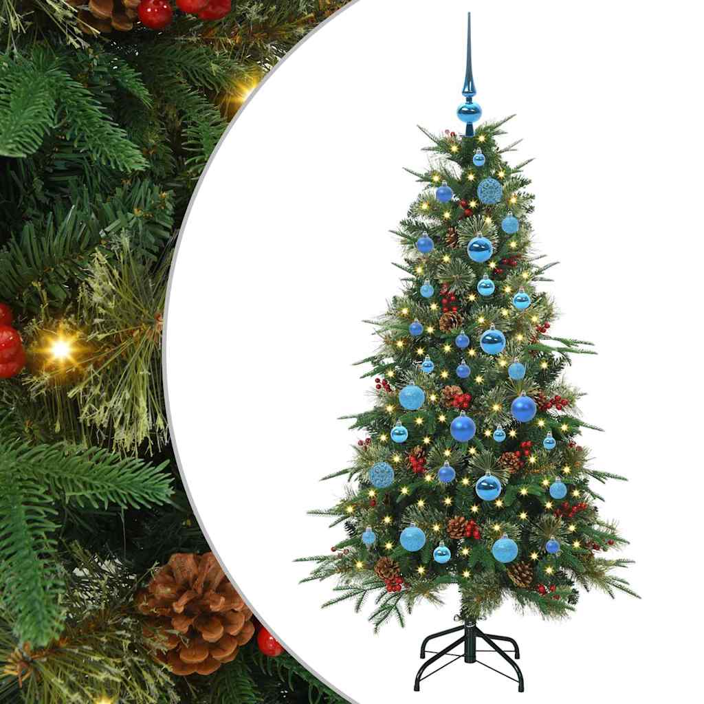 Vidaxx albero di Natale artificiale pieghevole verde 150 cm PE e PVC