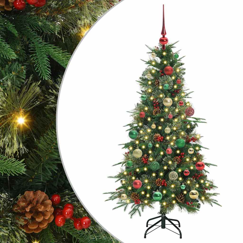 Vidaxx árbol de Navidad artificial plegable verde 150 cm PE y PVC