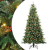 Vidaxx albero di Natale artificiale pieghevole verde 180 cm PE e PVC