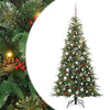 Vidaxx albero di Natale artificiale pieghevole verde 180 cm PE e PVC