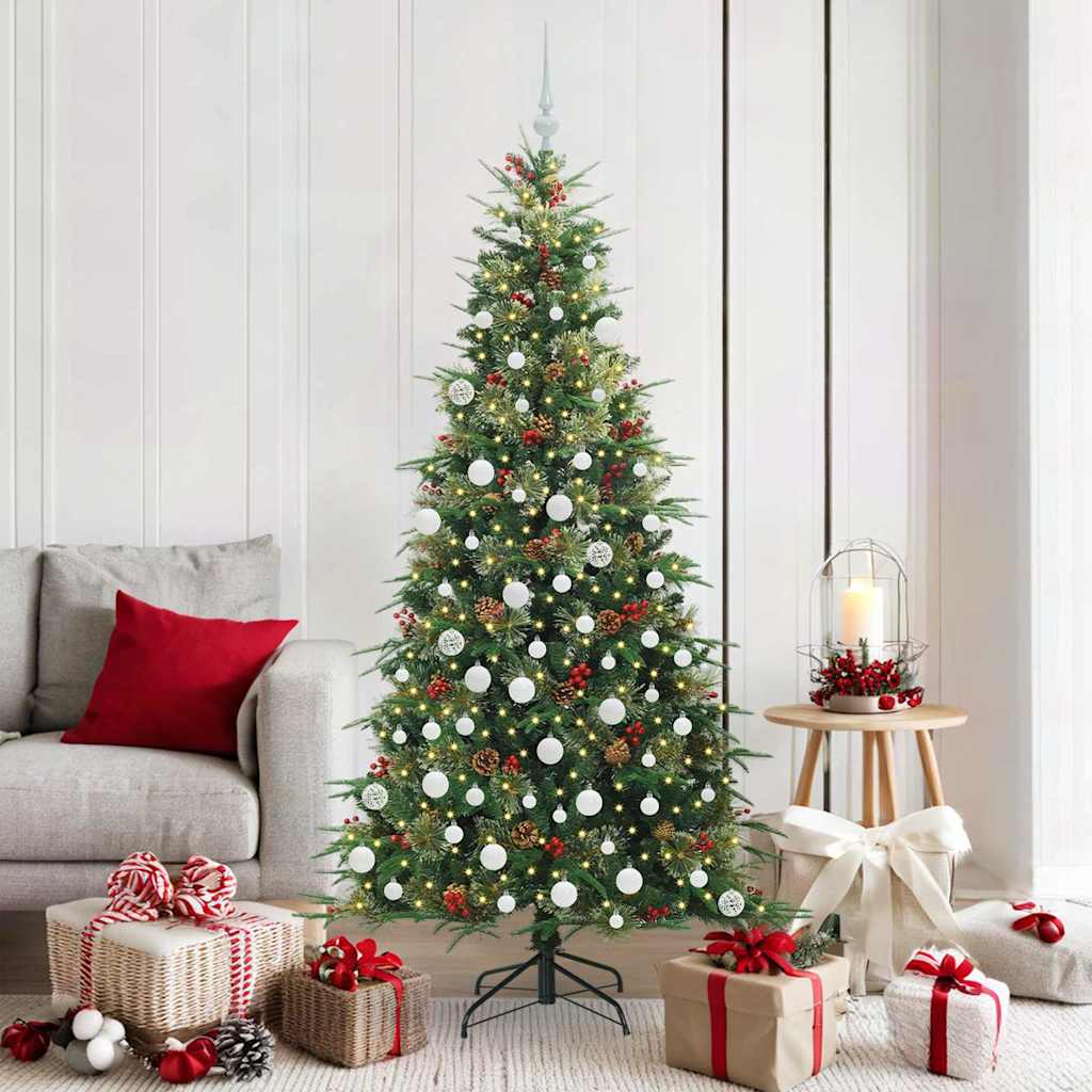 Vidaxx árbol de Navidad artificial plegable verde 180 cm PE y PVC
