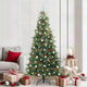 Vidaxx árbol de Navidad artificial plegable verde 210 cm PE y PVC