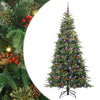 Vidaxx albero di Natale artificiale pieghevole verde 210 cm PE e PVC