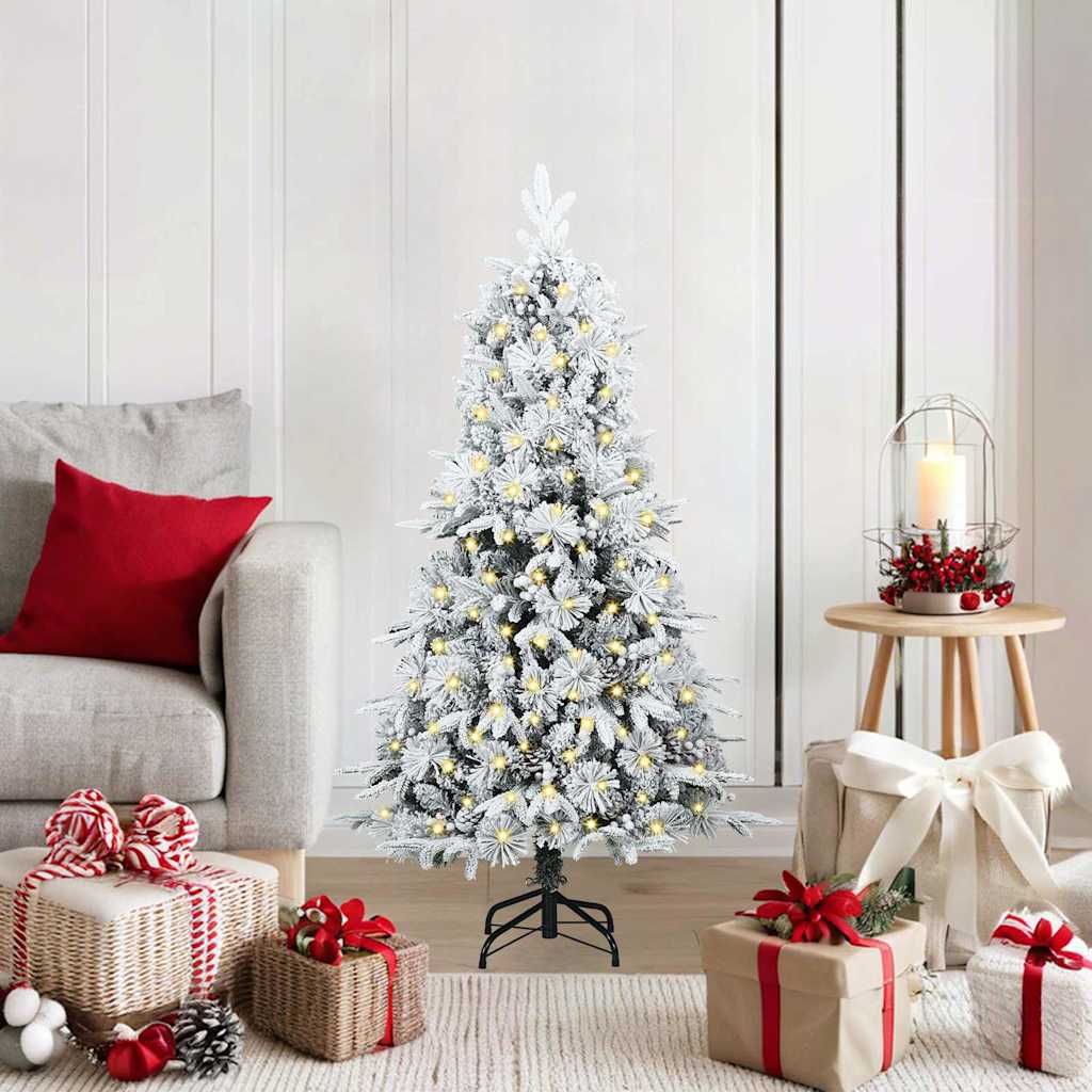 Vidaxx árbol de Navidad artificial plegable verde 120 cm PE y PVC