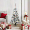 Vidaxx árbol de Navidad artificial plegable blanco 120 cm PE y PVC