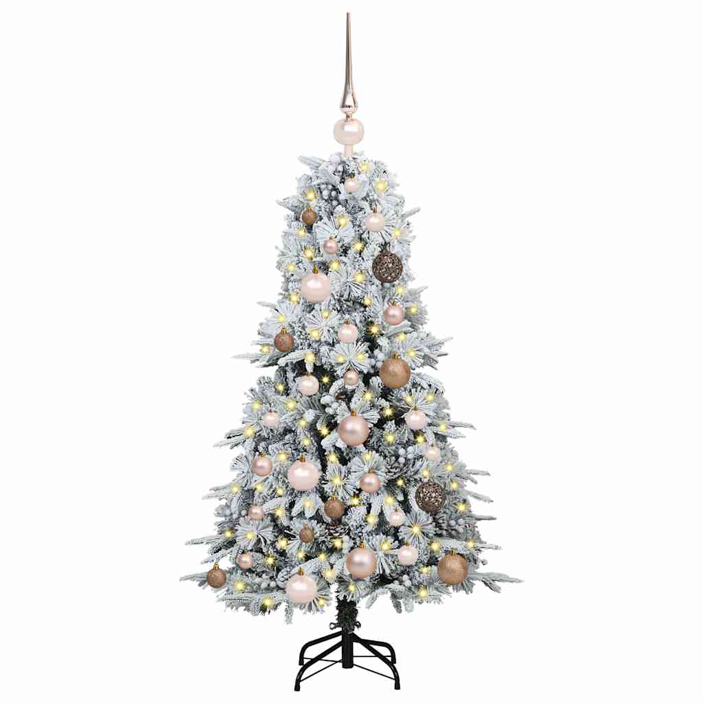 Vidaxx árbol de Navidad artificial plegable blanco 120 cm PE y PVC