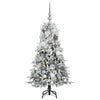 Vidaxx árbol de Navidad artificial plegable blanco 120 cm PE y PVC