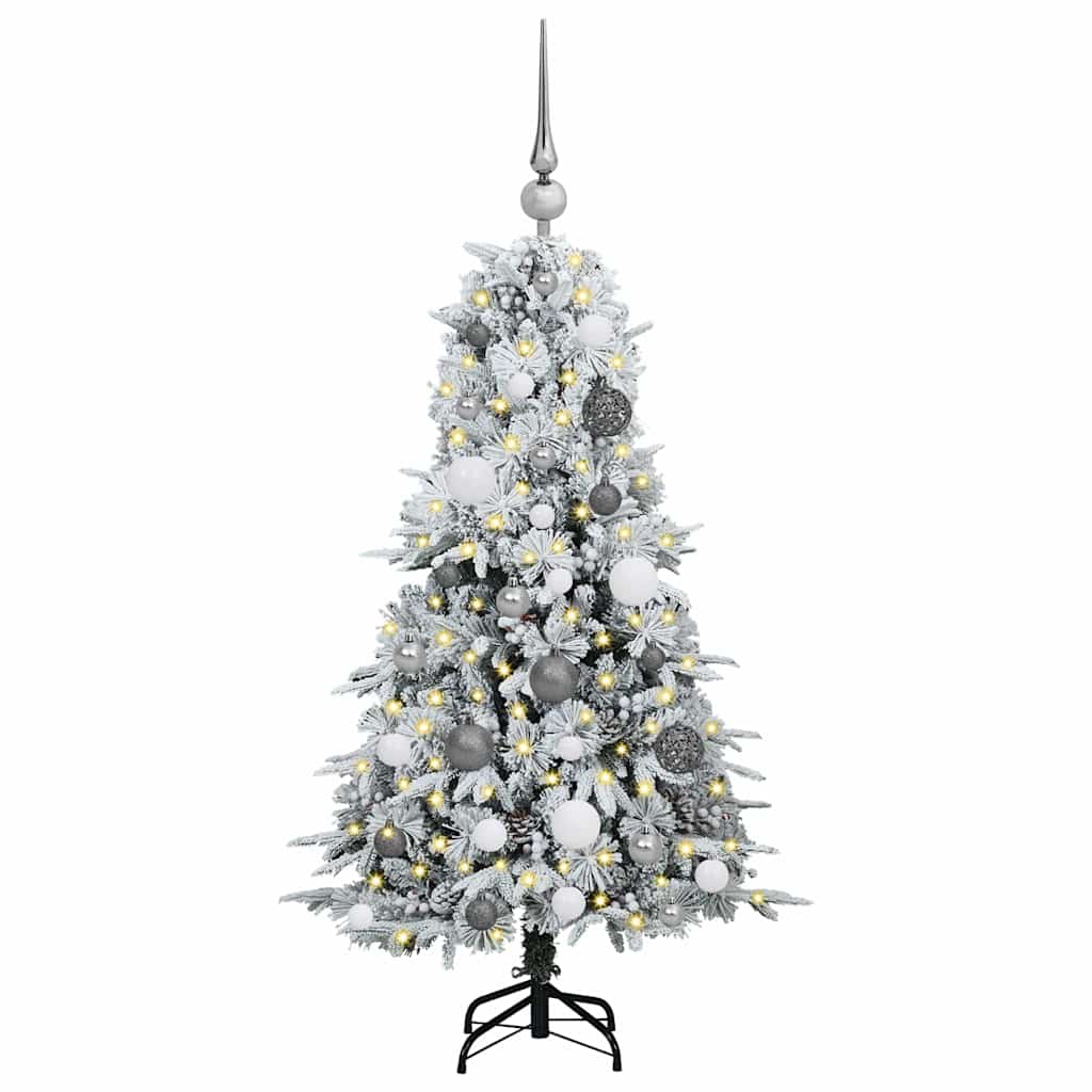 Vidaxx árbol de Navidad artificial plegable blanco 120 cm PE y PVC