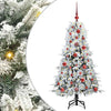 Vidaxl kunstmatige inklapbare kerstboom wit 120 cm pe en pvc