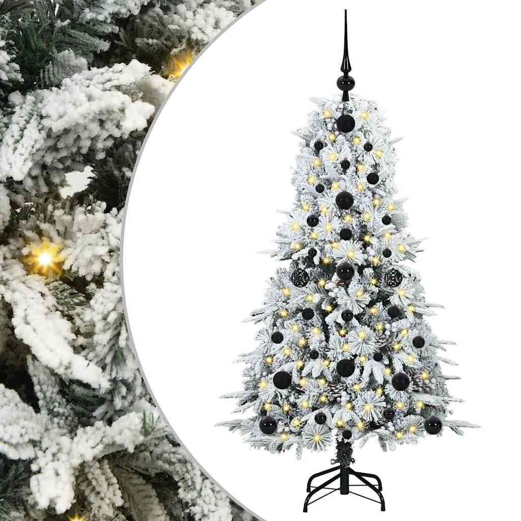 Vidaxx árbol de Navidad artificial plegable blanco 120 cm PE y PVC