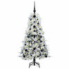 Vidaxl kunstmatige inklapbare kerstboom wit 120 cm pe en pvc
