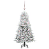Vidaxx árbol de Navidad artificial plegable blanco 120 cm PE y PVC