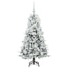 Vidaxx árbol de Navidad artificial plegable blanco 120 cm PE y PVC