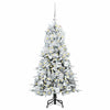 Vidaxx árbol de Navidad artificial plegable blanco 120 cm PE y PVC