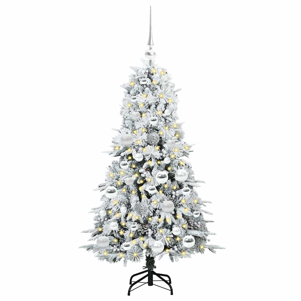 Vidaxx árbol de Navidad artificial plegable blanco 120 cm PE y PVC