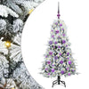 Vidaxx albero di Natale artificiale pieghevole bianco 120 cm PE e PVC