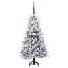 Vidaxx albero di Natale artificiale pieghevole bianco 120 cm PE e PVC