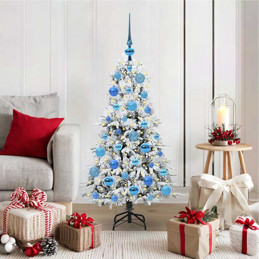 Vidaxx albero di Natale artificiale pieghevole bianco 120 cm PE e PVC