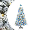 Vidaxx albero di Natale artificiale pieghevole bianco 120 cm PE e PVC