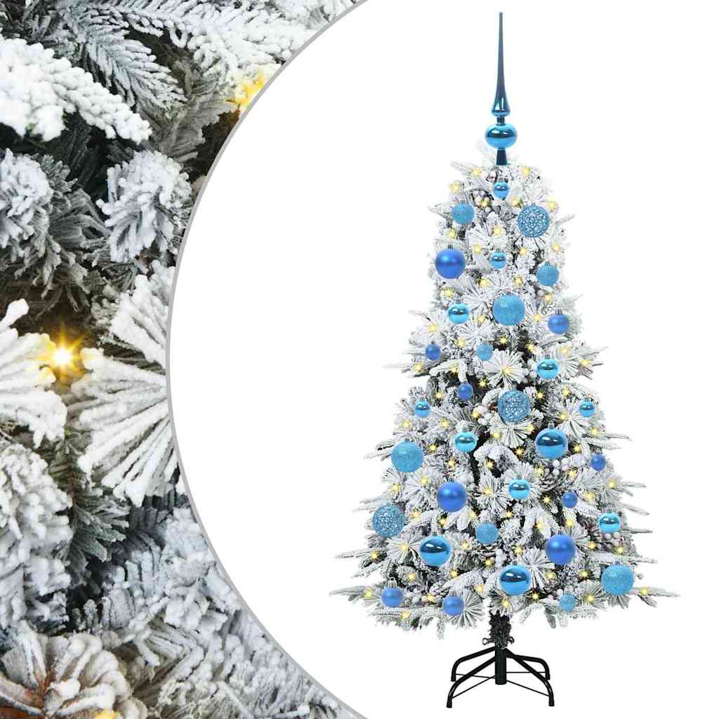 Vidaxx albero di Natale artificiale pieghevole bianco 120 cm PE e PVC