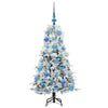 Vidaxx albero di Natale artificiale pieghevole bianco 120 cm PE e PVC