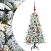 Vidaxx albero di Natale artificiale pieghevole bianco 120 cm PE e PVC