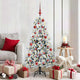 Vidaxl kunstmatige inklapbare kerstboom wit 150 cm pe en pvc