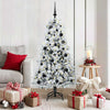 Vidaxx albero di Natale artificiale pieghevole bianco 150 cm PE e PVC