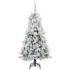 Vidaxx árbol de Navidad artificial plegable blanco 150 cm PE y PVC