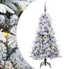 Vidaxx albero di Natale artificiale pieghevole bianco 150 cm PE e PVC