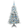 Vidaxx árbol de Navidad artificial plegable blanco 150 cm PE y PVC