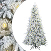 Vidaxl kunstmatige inklapbare kerstboom wit 180 cm pe en pvc