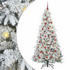 Vidaxx árbol de Navidad artificial plegable blanco 180 cm PE y PVC