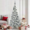 Vidaxx albero di Natale artificiale pieghevole bianco 180 cm PE e PVC