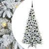 Vidaxx árbol de Navidad artificial plegable blanco 180 cm PE y PVC