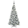 Vidaxx árbol de Navidad artificial plegable blanco 180 cm PE y PVC