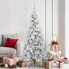 Vidaxx árbol de Navidad artificial plegable blanco 180 cm PE y PVC