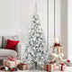 Vidaxx árbol de Navidad artificial plegable blanco 180 cm PE y PVC