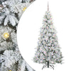 Vidaxx árbol de Navidad artificial plegable blanco 180 cm PE y PVC