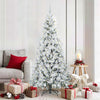 Vidaxl kunstmatige inklapbare kerstboom wit 180 cm pe en pvc