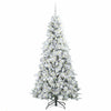 Vidaxx albero di Natale artificiale pieghevole bianco 180 cm PE e PVC