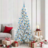 Vidaxx árbol de Navidad artificial plegable blanco 180 cm PE y PVC