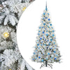 Vidaxx árbol de Navidad artificial plegable blanco 180 cm PE y PVC