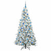 Vidaxx árbol de Navidad artificial plegable blanco 180 cm PE y PVC