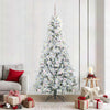 Vidaxx árbol de Navidad artificial plegable blanco 210 cm PE y PVC